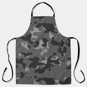 Delantal Camuflaje negro gris