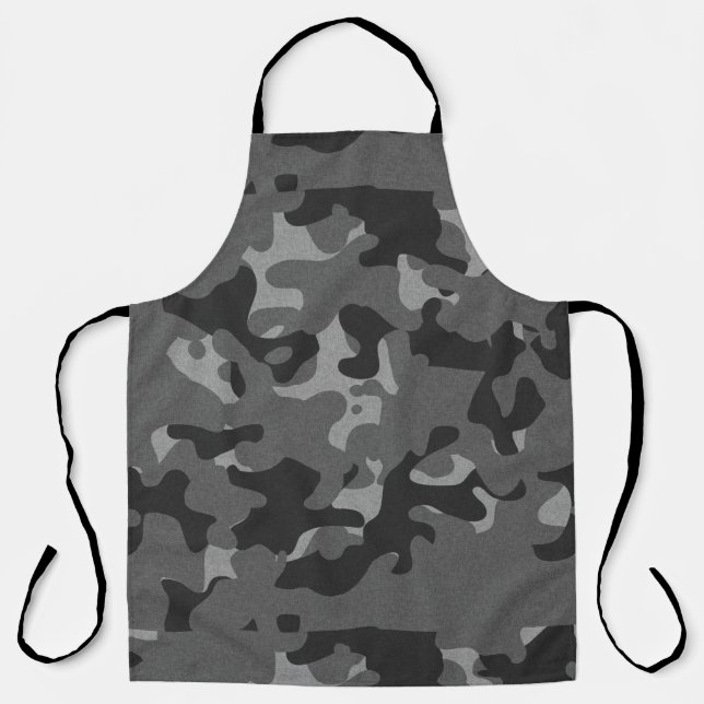 Delantal Camuflaje negro gris (Anverso)