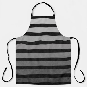 Delantal Camuflaje negro y gris con rayas de línea texturiz