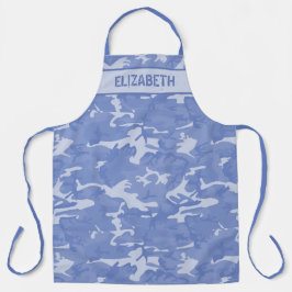 Delantal Camuflaje Personalizado Azul