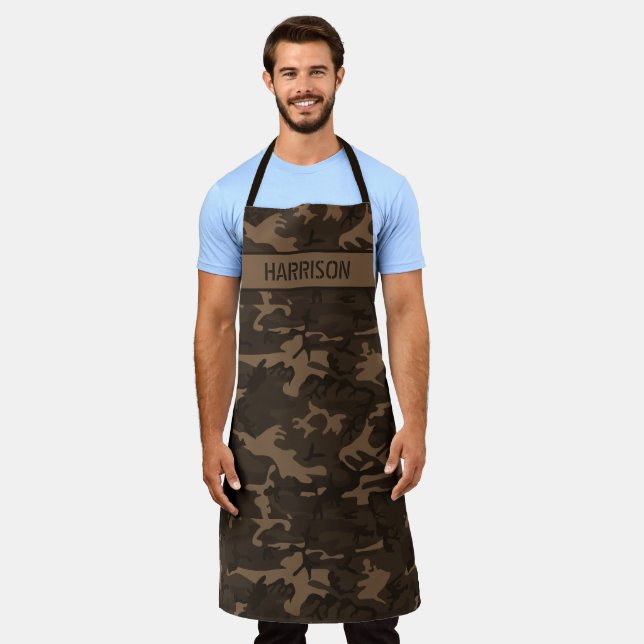 Delantal Camuflaje Personalizado Marrón (Gastado)