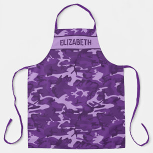 Delantal Camuflaje Personalizado Morado