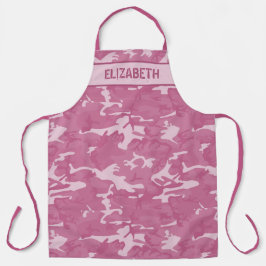 Delantal Camuflaje Personalizado Rosa