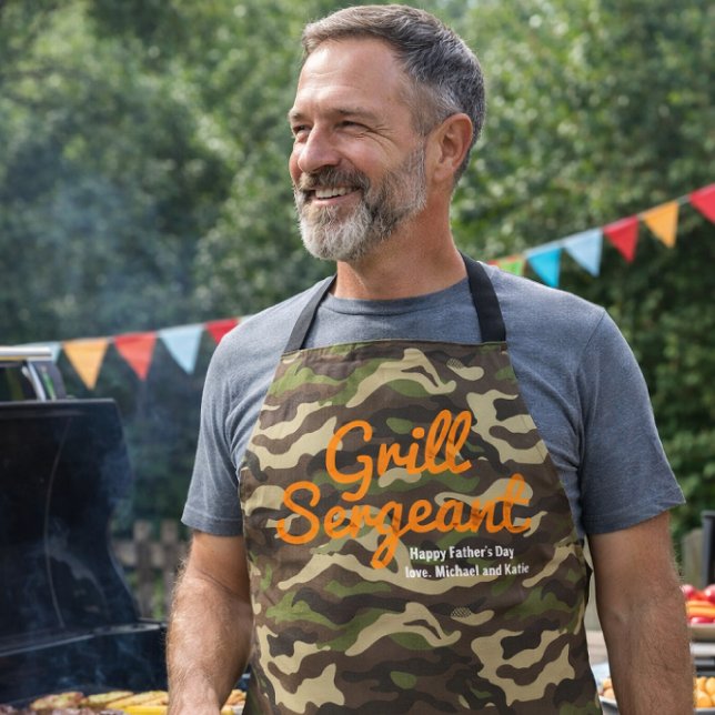 Delantal Camuflaje Sargento de Parrilla Personaliz (Subido por el creador)