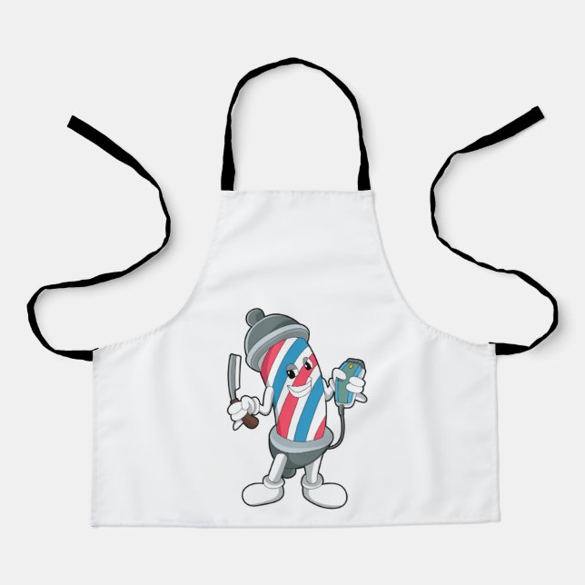 Delantal Can as Hairdresser con Razor (Anverso)