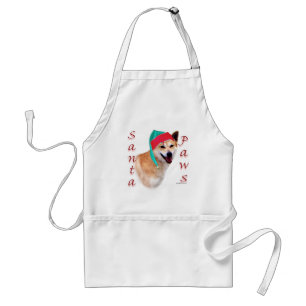 Delantal Canaan Dog Santa Paws