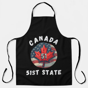 Delantal Canadá 51º Estado Divertido Canadá Quincuagésimo P