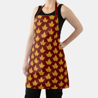 Delantal Canadá Apron Yellow Canada Maple Leaf Souvenirs