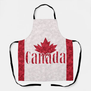 Delantal Canadá, ducha de bandera