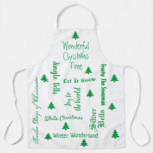 Delantal Canciones de navidades de Holiday Apron