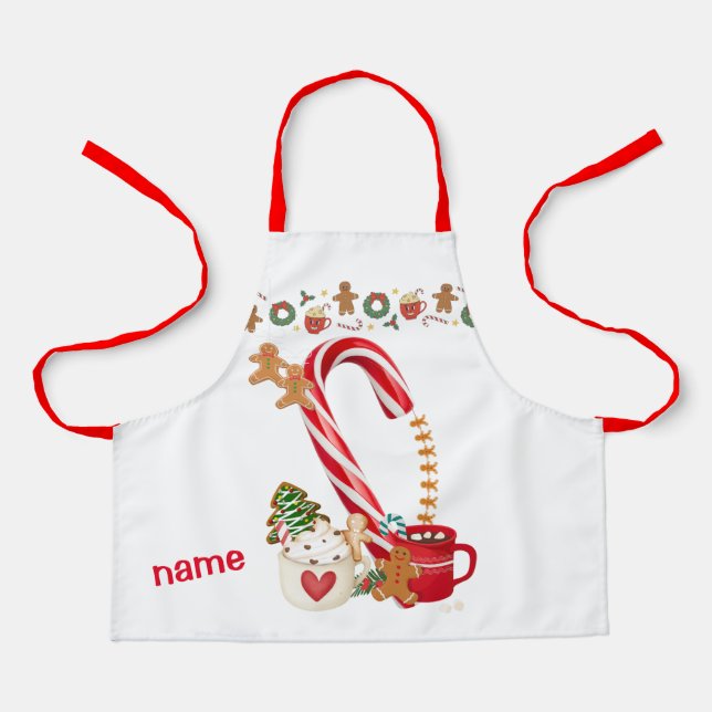 Delantal Candy Cane Apron (Anverso)