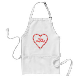 Delantal Candy Cane Heart Apron
