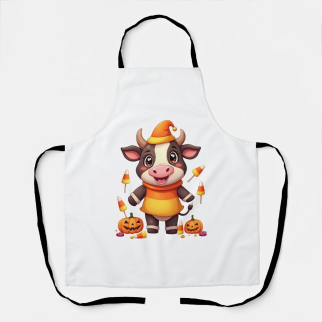 Delantal Candy Corn Cow (Anverso)