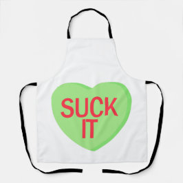Delantal Candy Heart - SUCK IT
