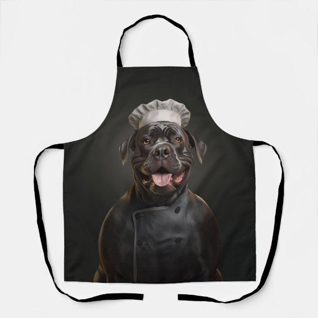 Delantal Cane Corso Dog Chef (Anverso)