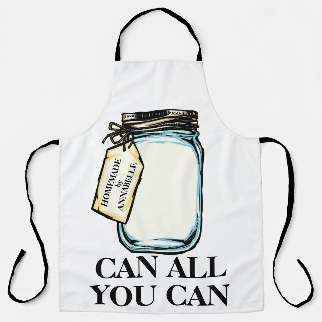 Delantal Canning Jar personaliza a Long Apron (Anverso)