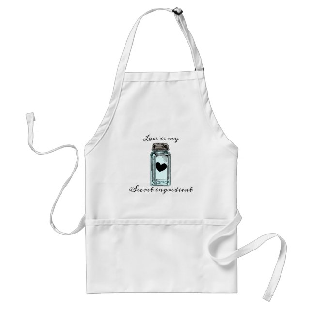 Delantal Canning Mason Jar Love es mi ingrediente secreto (Frente)