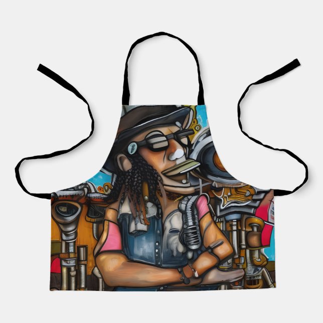 Delantal Cantante de Steampunk en Dreamland (Anverso)