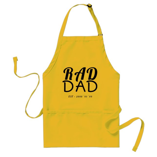 Delantal Canvas de arena Safari RAD DAD YELLOW Original (Frente)