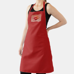 Delantal Capa del chef Red Chili Peppers