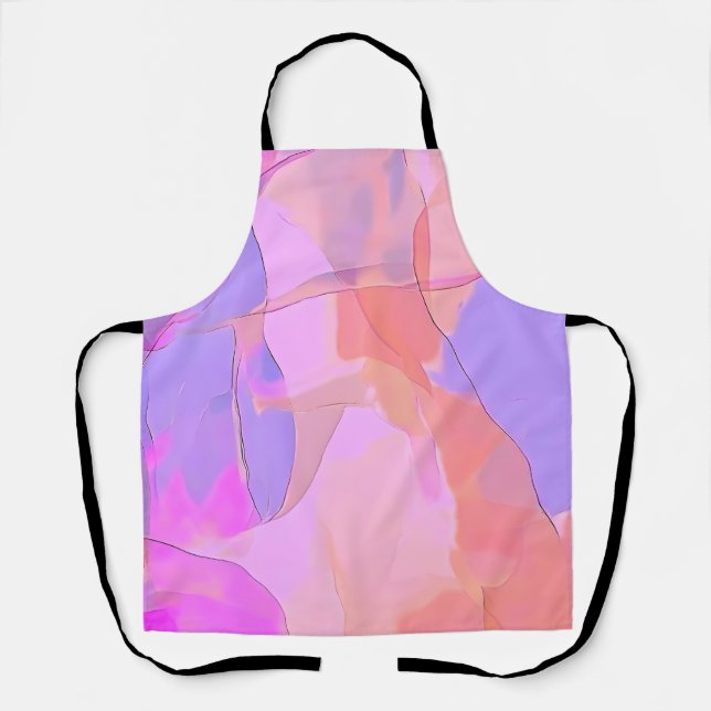 Delantal Capas abstractas de pastel (Anverso)
