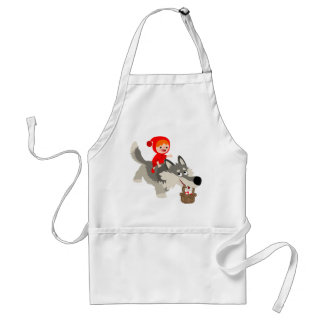 Delantal Caperucita Roja y el Apron del Lobo