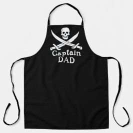 Delantal Capitán Papá - Apron de impresión todo sobre el te