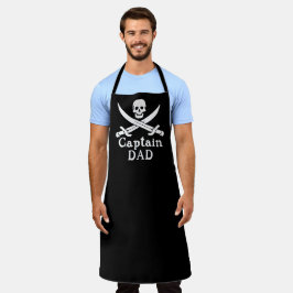Delantal Capitán Papá - Apron de impresión todo sobre el te