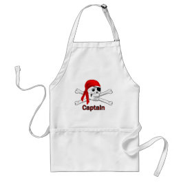 Delantal Capitán Pirata Skull y Apron de Huesos