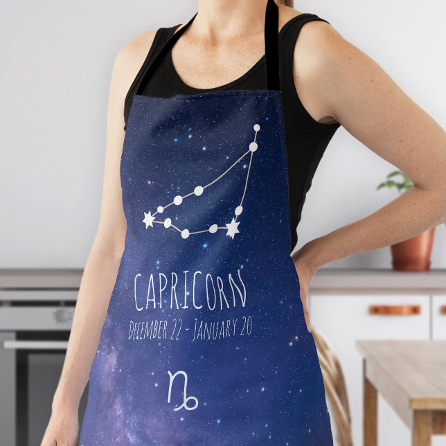 Delantal Capricornio | Constelación zodiaca personalizada (Subido por el creador)