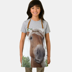 Delantal Cara de caballo belga corta personalizada