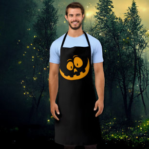 Delantal Cara de calabaza, Apron Halloween simple y elegant