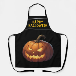 Delantal Cara de calabaza asustada