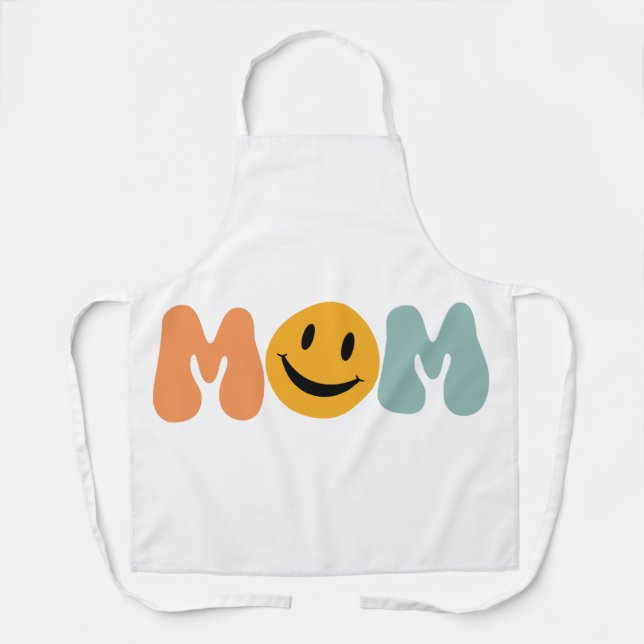 Delantal Cara de sonrisa de mamá (Anverso)