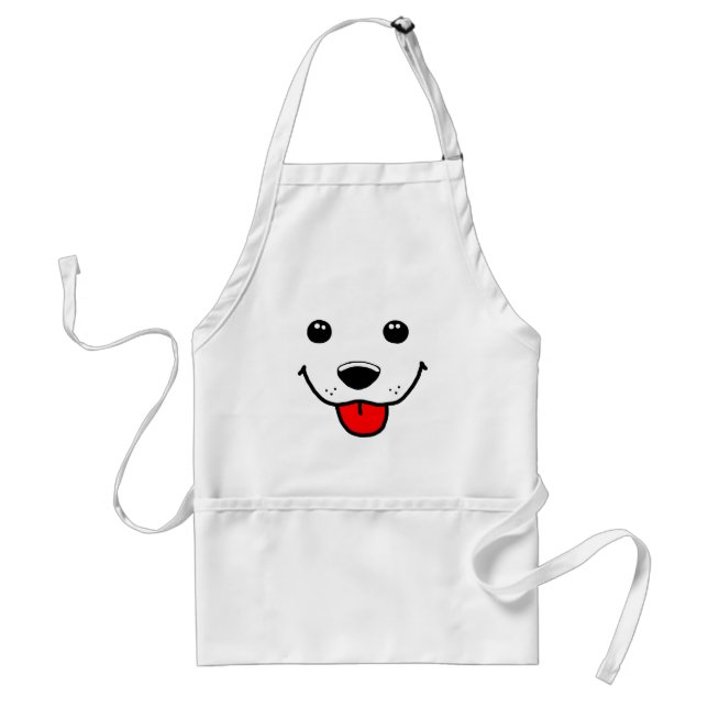 Delantal Cara feliz del perrito (Frente)