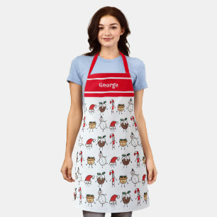 Delantal Caracteres de Navidades personalizados