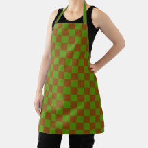 Caramel apple checkered board pattern