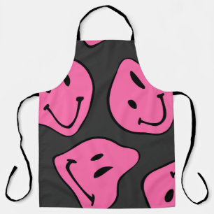 Delantal Caras hipster psicodélicas, diseño impecable.