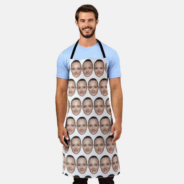 Delantal Caras personalizados Para Hombres Mujeres Personal (Gastado)