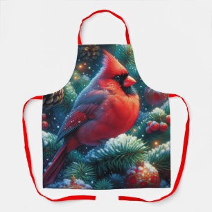 Delantal cardenal de Navidad/invierno