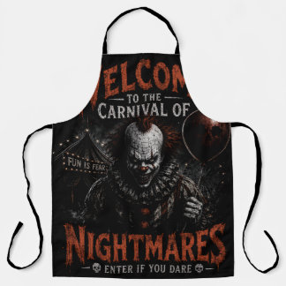 Delantal Carnaval de Pesadillas Estampado Completo de Payas