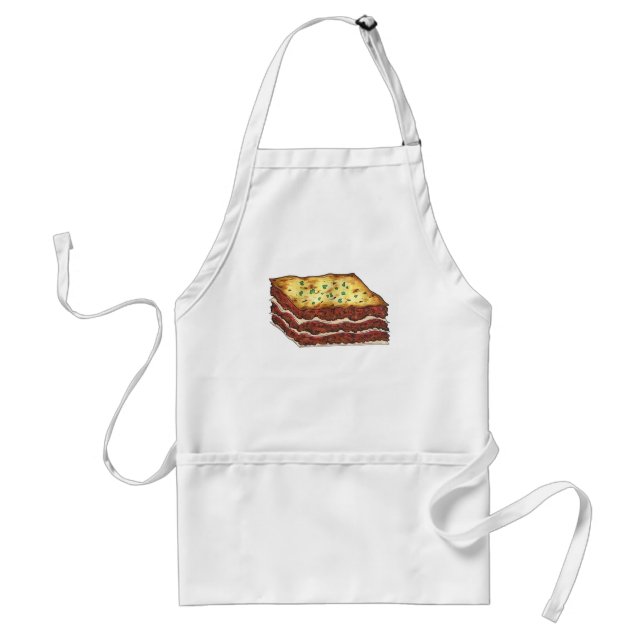 Delantal Carne Lasagna Lasagna Restaurante Comida Italiana (Frente)