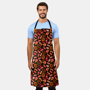 Delantal Carnicería Mercado de Carne Cortes de Carne Salchi