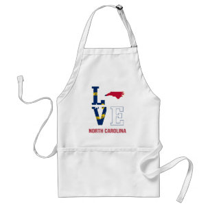 Delantal Carolina del Norte Amor Estatal de Estados Unidos
