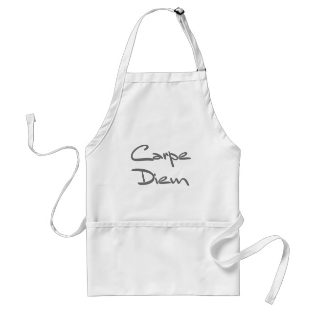 Delantal CARPE DIEM Moderno Guay Textos (Frente)
