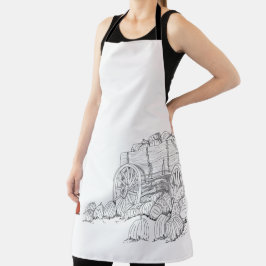 Delantal Carro de parche de calabaza