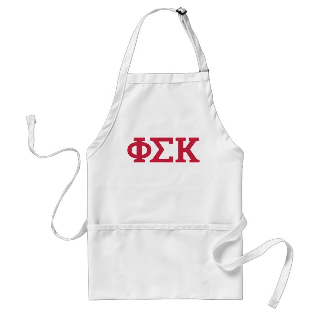 Delantal Cartas de Phi Sigma Kappa (Frente)