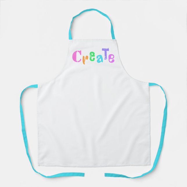 Delantal Cartas divertidas "Crear" Apron (Anverso)