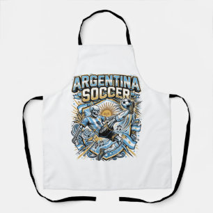 Delantal Cartel de Naciones Delantero Esqueleto Fútbol Arge