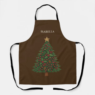 Delantal casa de campo rústica natural navidad vigas de árb